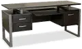 Mar Vista Charcoal 64 Inch Office Desk