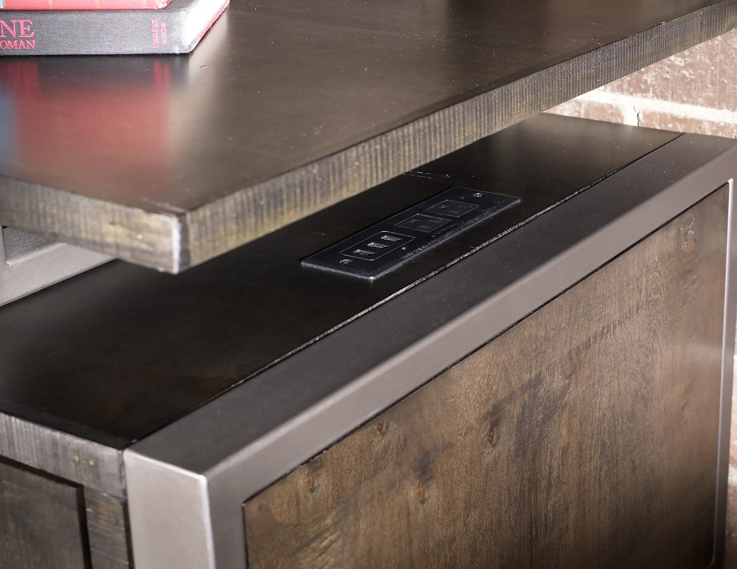 Mar Vista Charcoal 64 Inch Office Desk-4