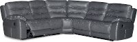 Charcoal Gray 5 Piece Power Reclining Sectional Sofa - Shawn