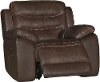 Brown Leather-Match Power Glider Recliner - Shawn-2
