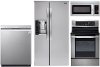 KIT LG 4 Piece Kitchen Appliance Package with Electric Range - Stainless Steel
