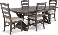 Charcoal 5 Piece Dining Set - Paladin