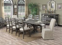 Charcoal 9 Piece Dining Set - Paladin