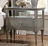 Clearance Gray Classic Traditional Nightstand - Albright