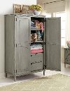 Clearance Classic Antique Gray Armoire - Aviana