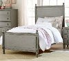 Clearance Classic Antique Gray Twin Bed - Aviana