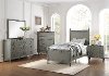 Clearance Classic Antique Gray 6 Piece Twin Bedroom Set - Aviana