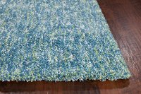 5 x 7 Medium Seafoam Blue and Ivory Area Rug - Bliss