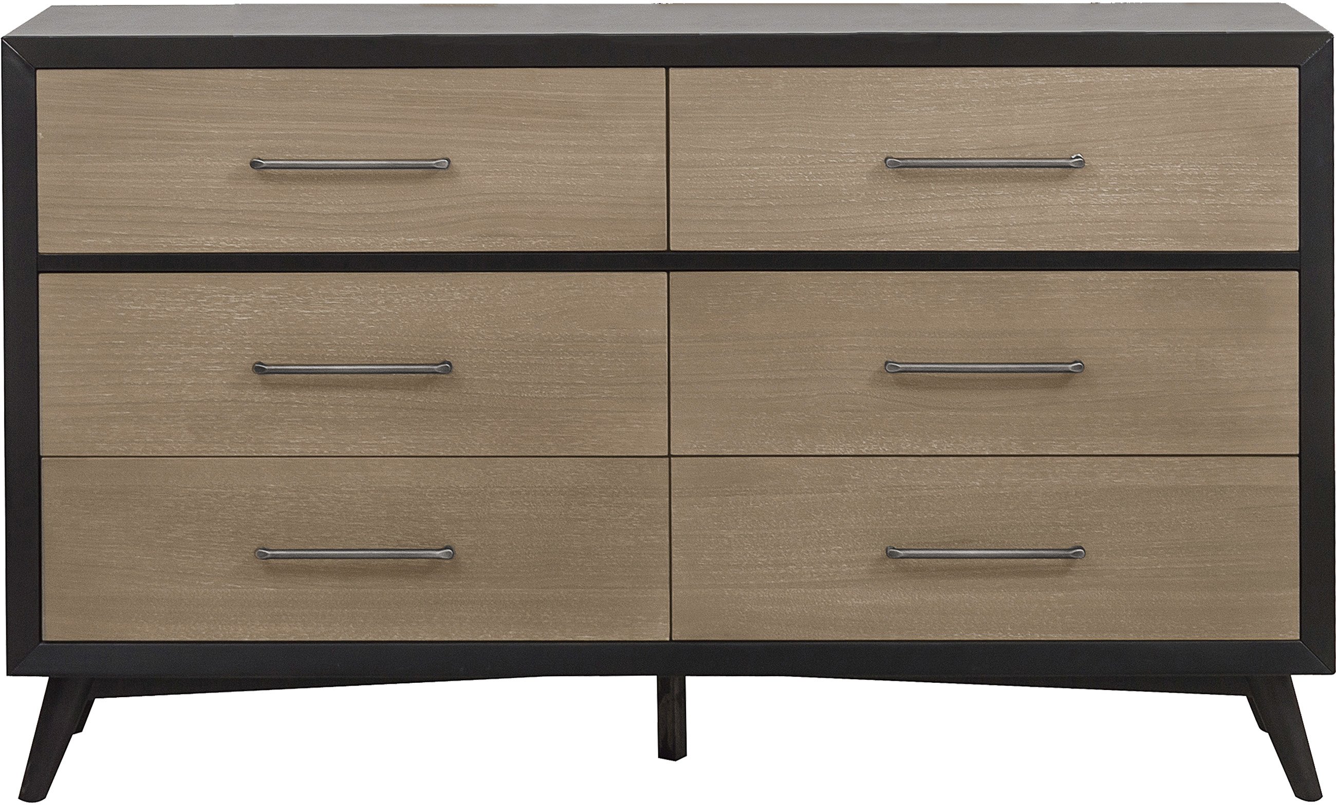 Raku Gray and Black Dresser-1