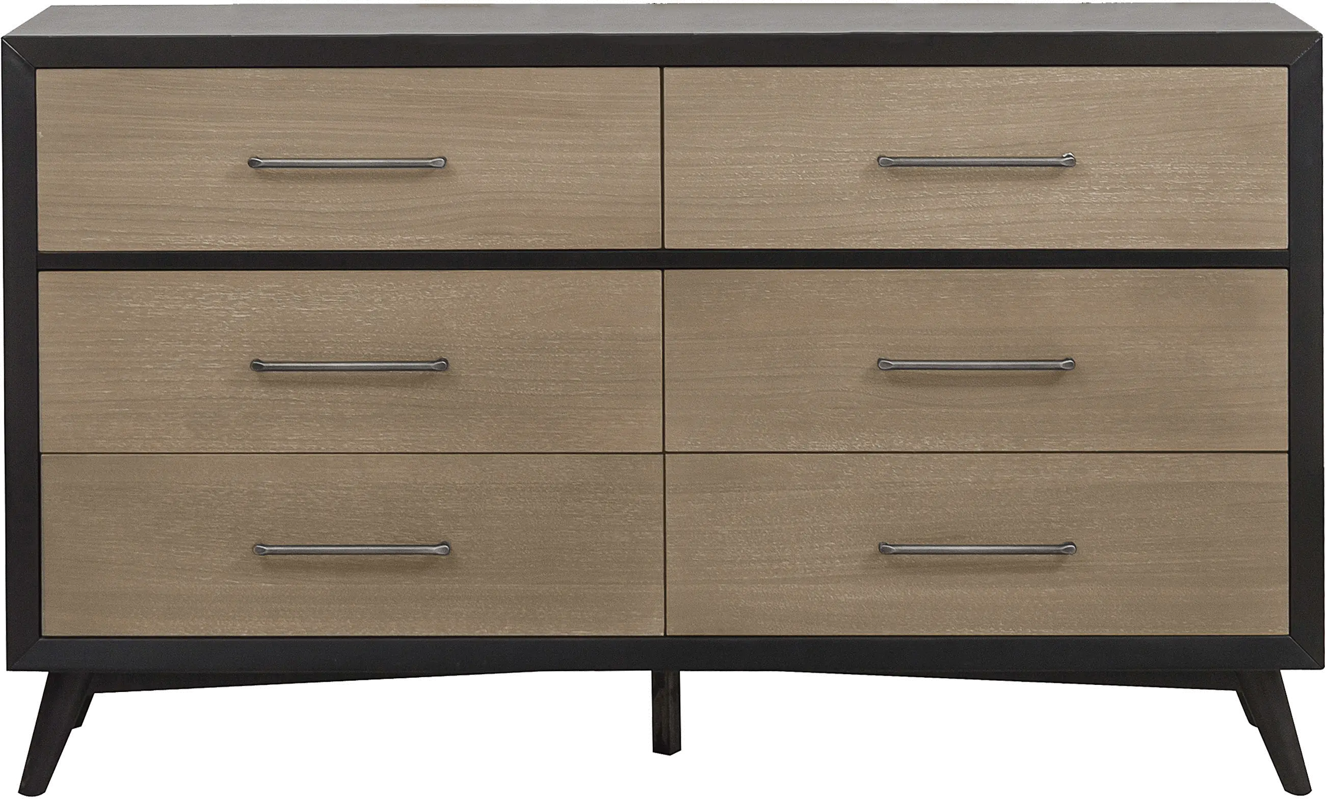 Raku Gray and Black Dresser-1
