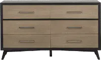 Raku Gray and Black Dresser