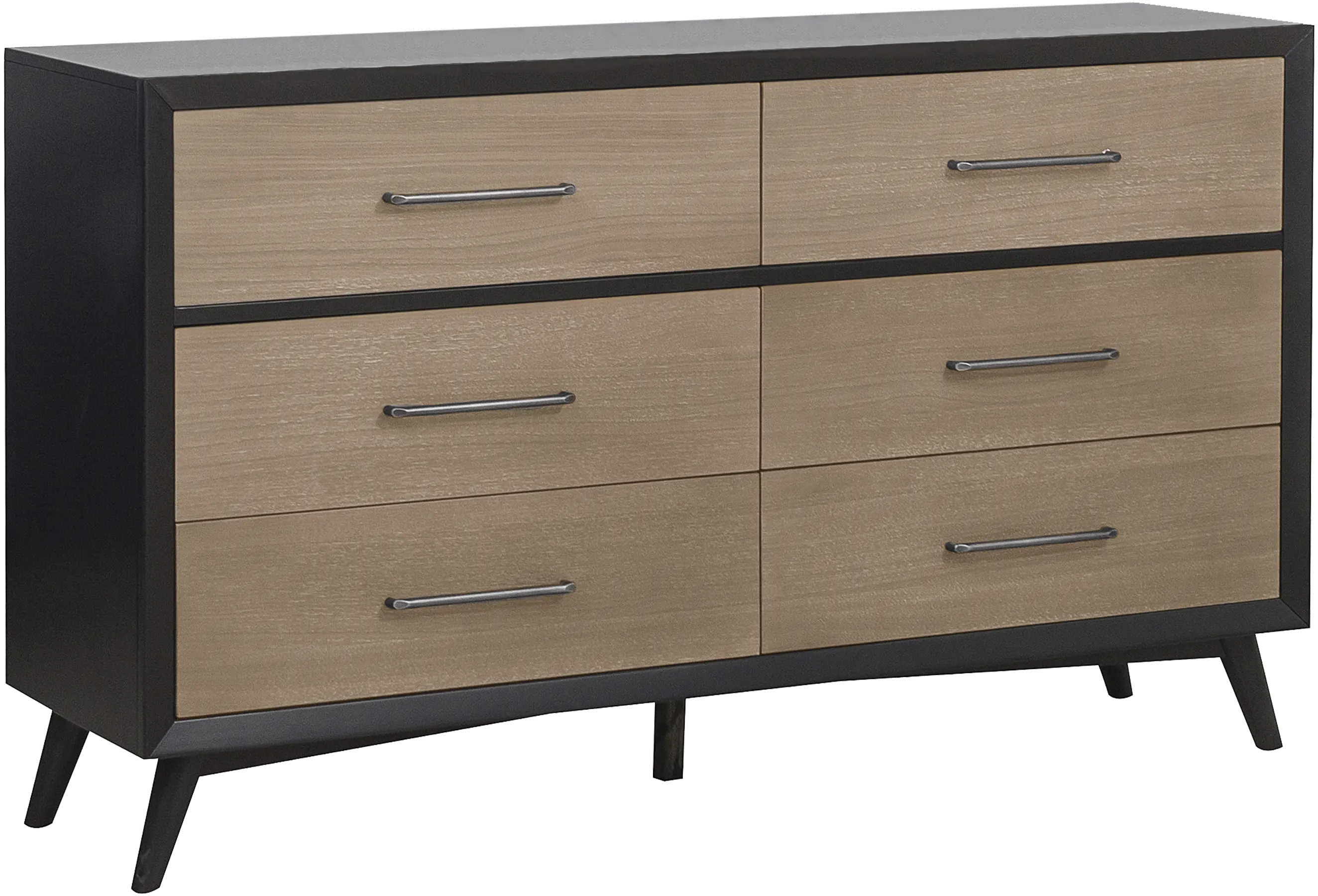 Raku Gray and Black Dresser-2
