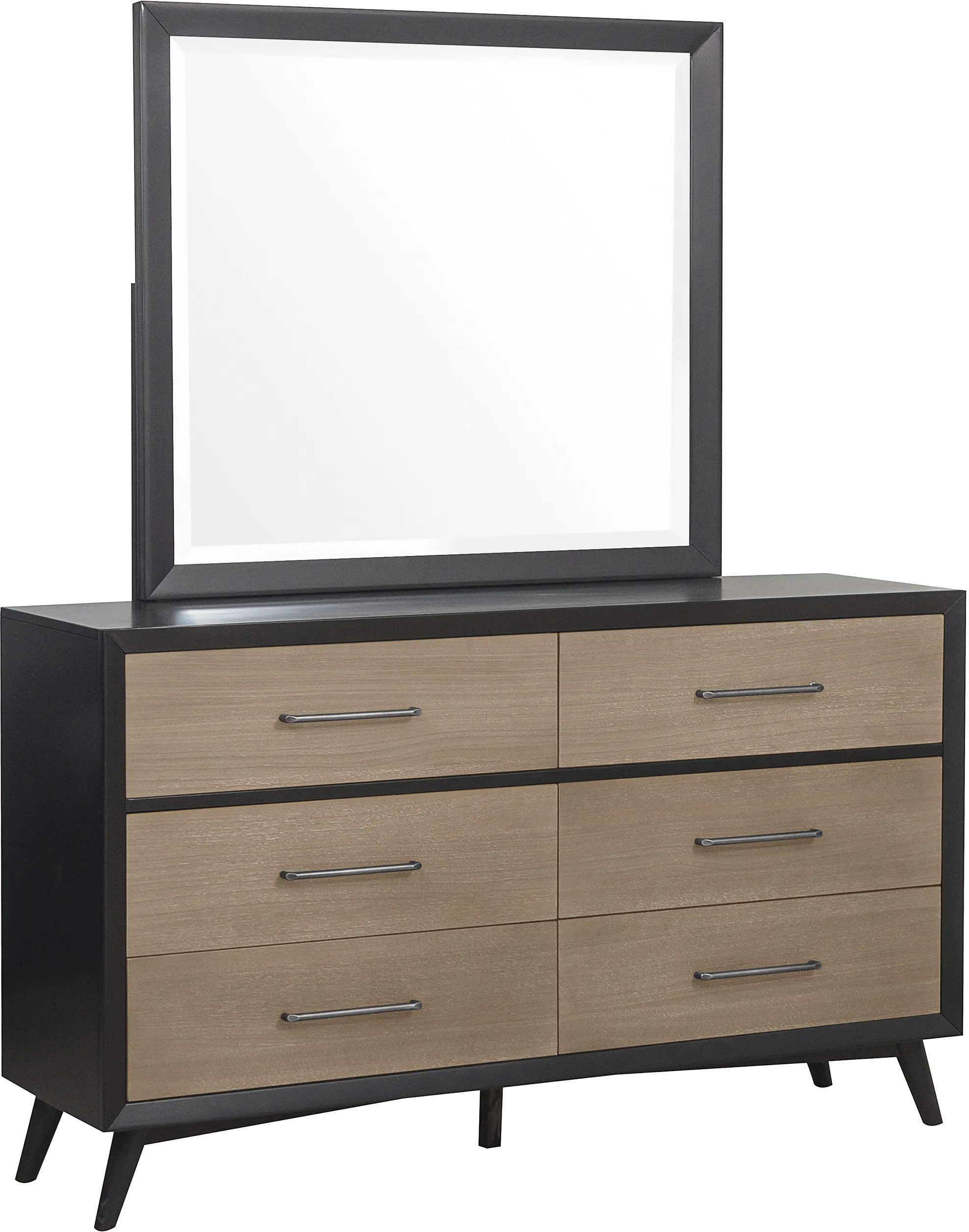 Raku Gray and Black Dresser-4