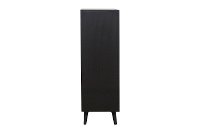 Contemporary Gray and Black Chest of Drawers - Raku-4
