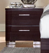Plum Brown Modern Nightstand - Moritz
