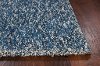 5 x 7 Medium Indigo Blue and Ivory Area Rug - Bliss