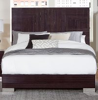 Plum Brown Modern Full Size Bed - Moritz