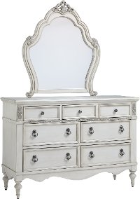 Antique White Traditional Dresser - Giselle