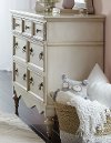 Antique White Traditional Dresser - Giselle-2