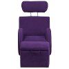Purple Fabric Kids Lounge Rocker and Storage Ottoman-4