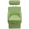 Green Fabric Kids Lounge Rocker and Storage Ottoman-4
