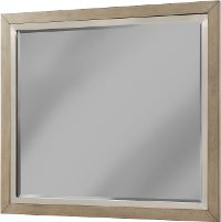 Modern Driftwood Gray Mirror - Melbourne