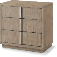 Modern Driftwood Gray Nightstand - Melbourne