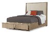 Driftwood Gray Upholstered Queen Storage Bed - Melbourne-2
