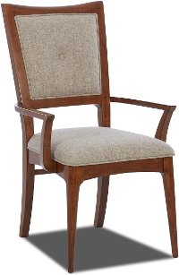 Linen Upholstered Arm Chair - Simply Urban