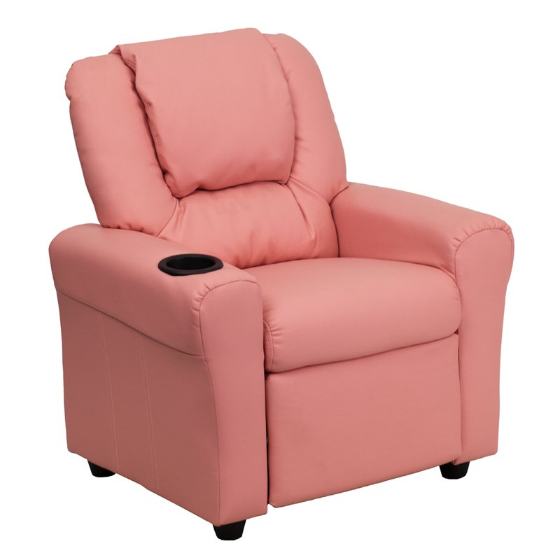 Pink Vinyl Kids Recliner With Cup Holder Rc Willey Furniture - Red Leather Recliner With Cup Holder Pink Vinyl Kids Recliner With Cup Holder Rc Willey Furniture - Red Leather Recliner With Cup Holder