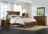 Cherry Brown Classic 6 Piece Queen Bedroom Set - Mill Creek