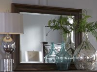 Cordovan Brown Traditional Mirror - Lucca