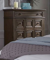 Classic Brown Chest of Drawers - Lucca