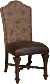 Cordovan Brown Tufted Dining Room Chair - Lucca-1