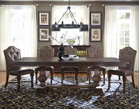 Cordovan Brown 5 Piece Dining Set - Lucca