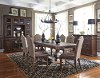 Clearance Cordovan Brown 7 Piece Dining Set - Lucca Collection