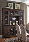 Clearance Cordovan Brown China Buffet and Hutch - Lucca Collection