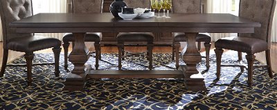 Cordovan Brown Dining Table - Lucca Collection