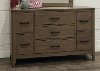 Clearance Contemporary Brown Dresser - Cottonwood Creek
