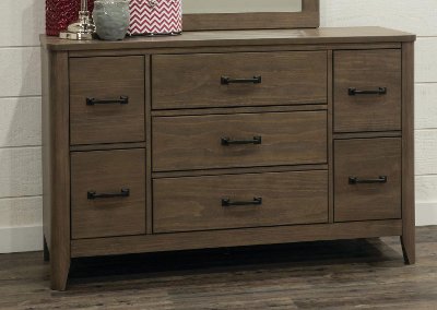 Contemporary Brown Dresser - Cottonwood Creek