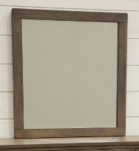Contemporary Brown Mirror - Cottonwood Creek