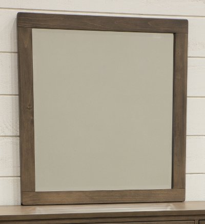Contemporary Brown Mirror - Cottonwood Creek