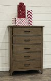 Clearance Contemporary Brown Chest of Drawers - Cottonwood Creek