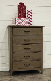 Contemporary Brown Chest of Drawers - Cottonwood Creek