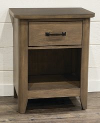 Contemporary Brown Nightstand - Cottonwood Creek