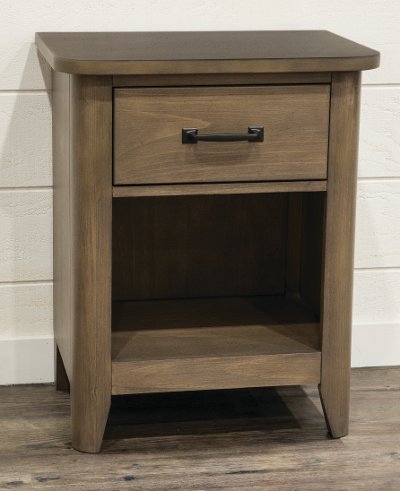 Contemporary Brown Nightstand - Cottonwood Creek