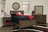 Clearance Contemporary Brown 4 Piece Full Bedroom Set - Cottonwood Creek