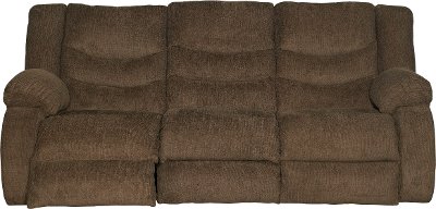 Chocolate Brown Dual Reclining Sofa - Tulen