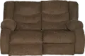Chocolate Brown Dual Reclining Loveseat - Tulen