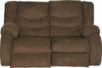 Chocolate Brown Dual Reclining Loveseat - Tulen